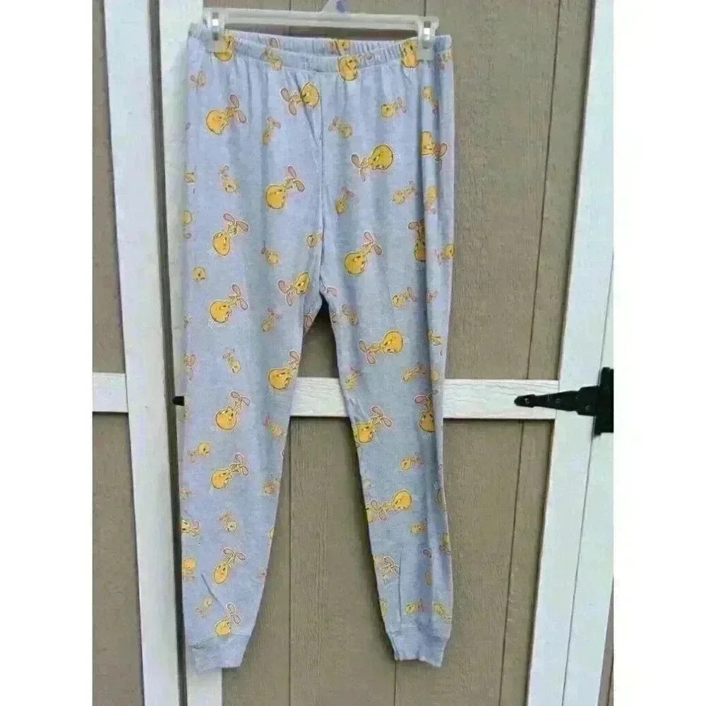 Looney Tunes Sleepwear Tweety Bird Pajama Pants Women's Med 2003 Warner Bros